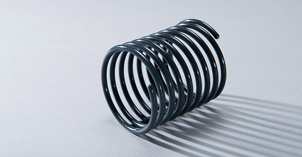 Compression Spring coated with E-CTFE, Halar as corrosion protection