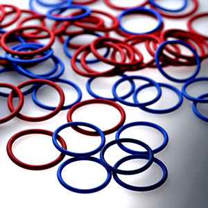 O-rings coated with bonded lubricant coating to reduce the stick-slip effect
